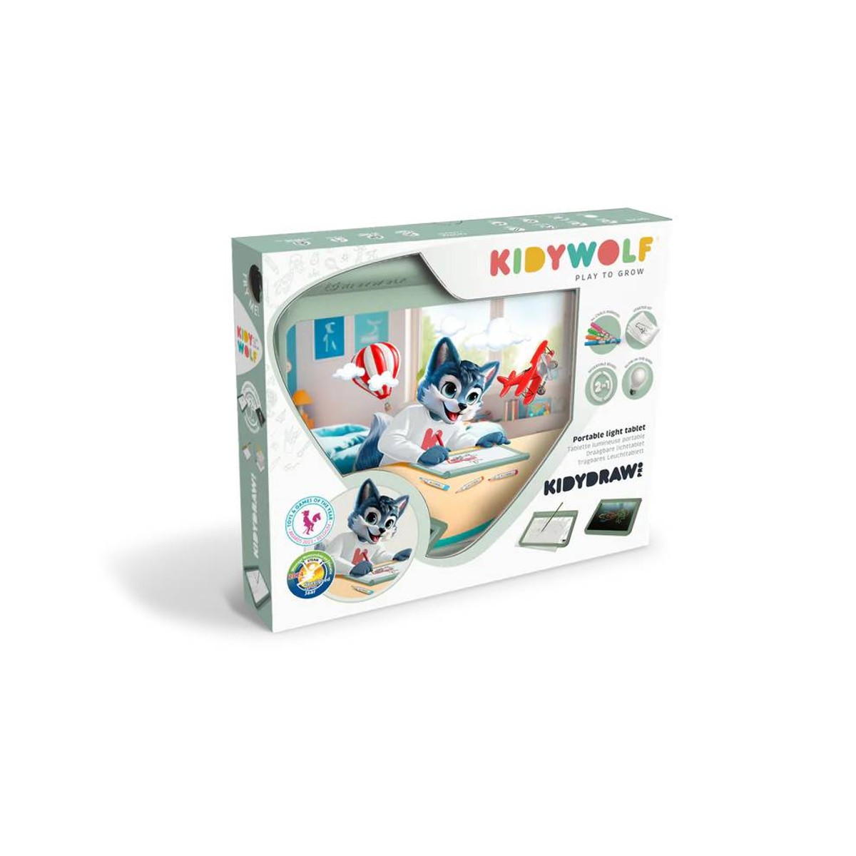 Kidydraw Pro duo tekenbord - letters&cijfers