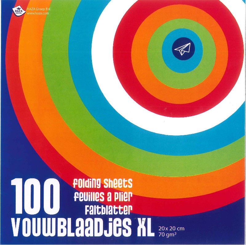 Vouwblaadjes 100 stuks- 20x20 cm