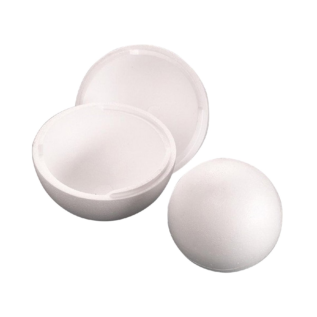 Piepschuim bal 2-delig - 25 cm afbeelding