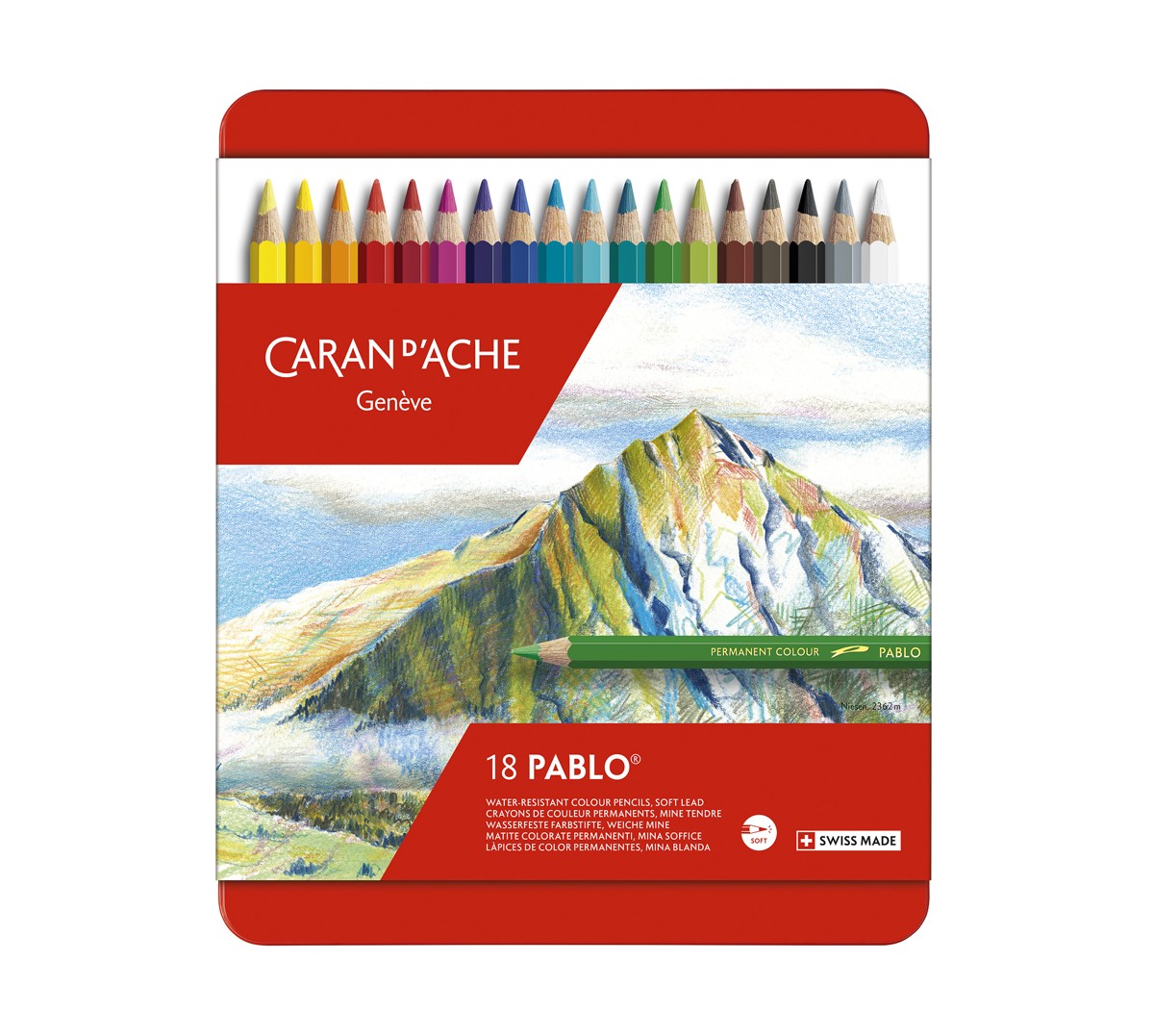 Caran d'Ache kleurpotloden - Pablo - 18 stuks