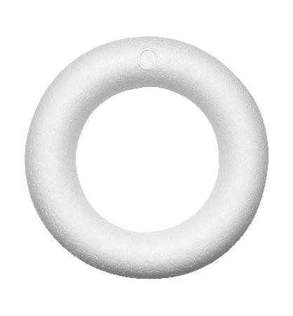 Piepschuim ring met platte kant - 20 cm