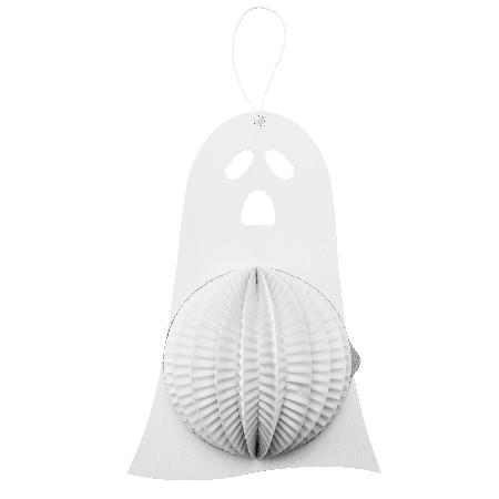 Papierdecoratie spook doorsnede11 cm