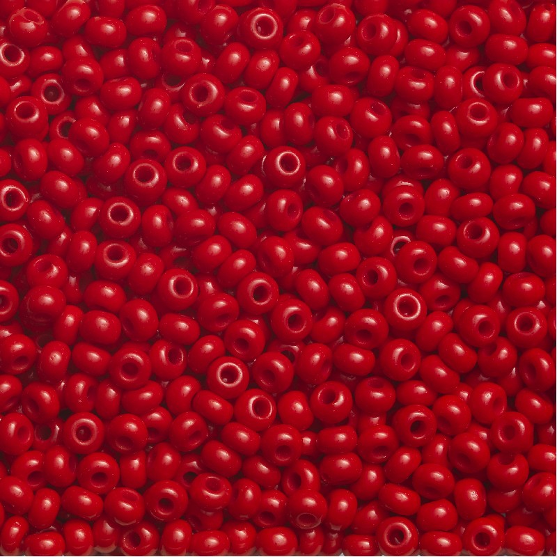 Rocailles - 9/0 - rood