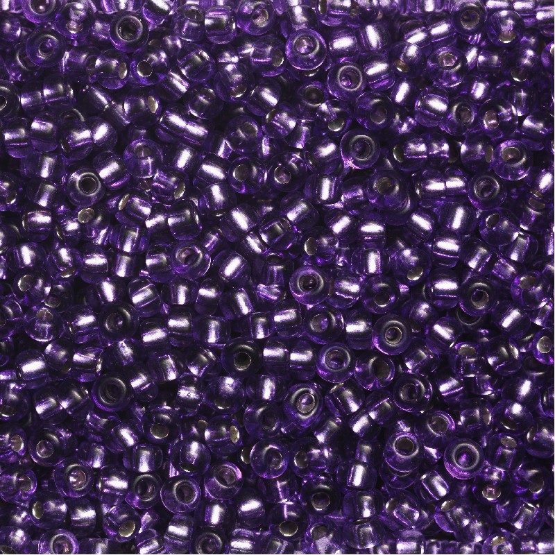 Rocailles - 9/0 - lila metaal kern