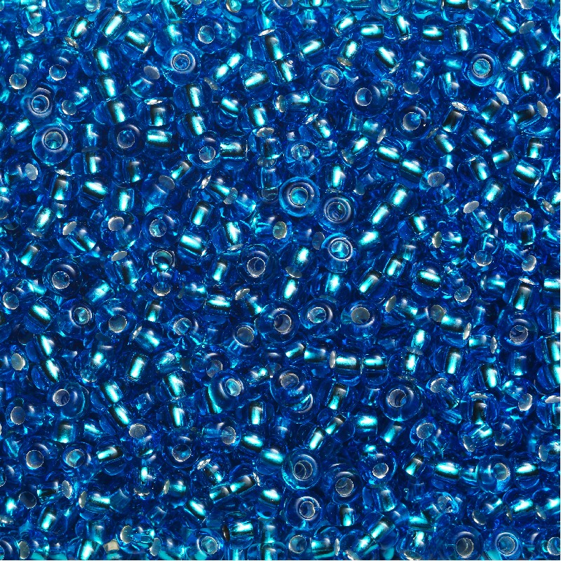 Rocailles - 9/0 - turquoise metaal kern