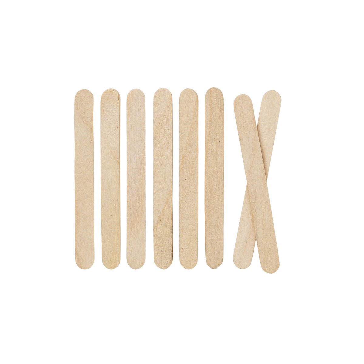 Knutselhoutjes - 6x55 mm - niet voedsel veilig!