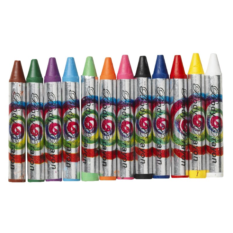 Schmink krijtjes - 12 stuks - smal