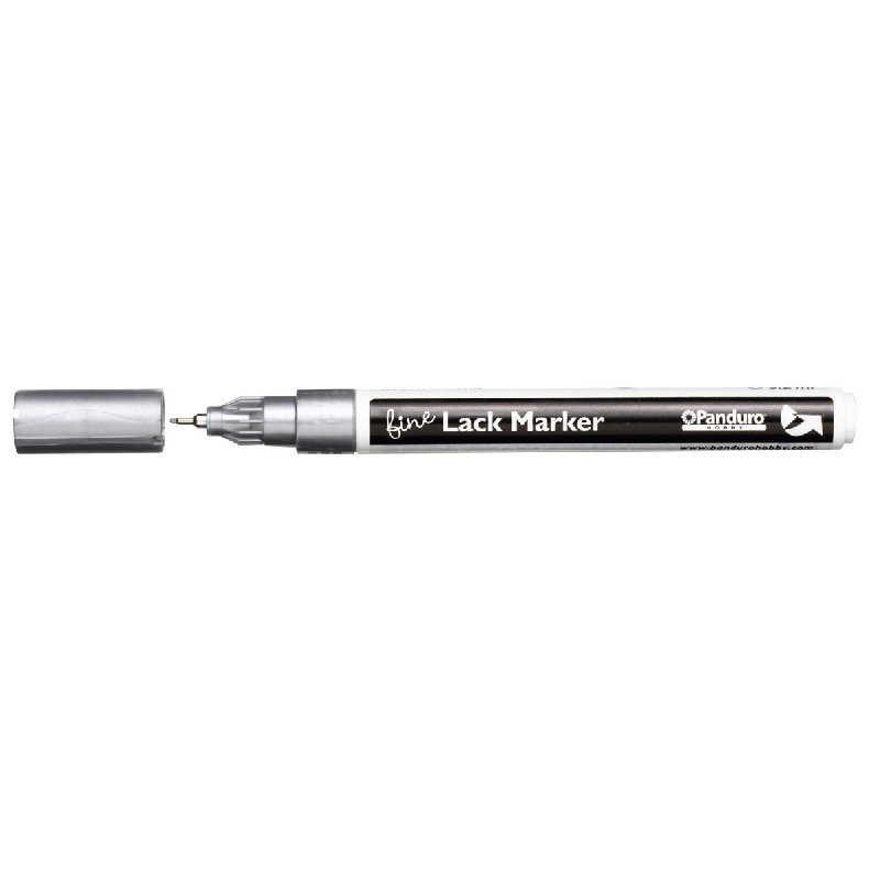 Panduro lakmarker - 1 mm - zilver