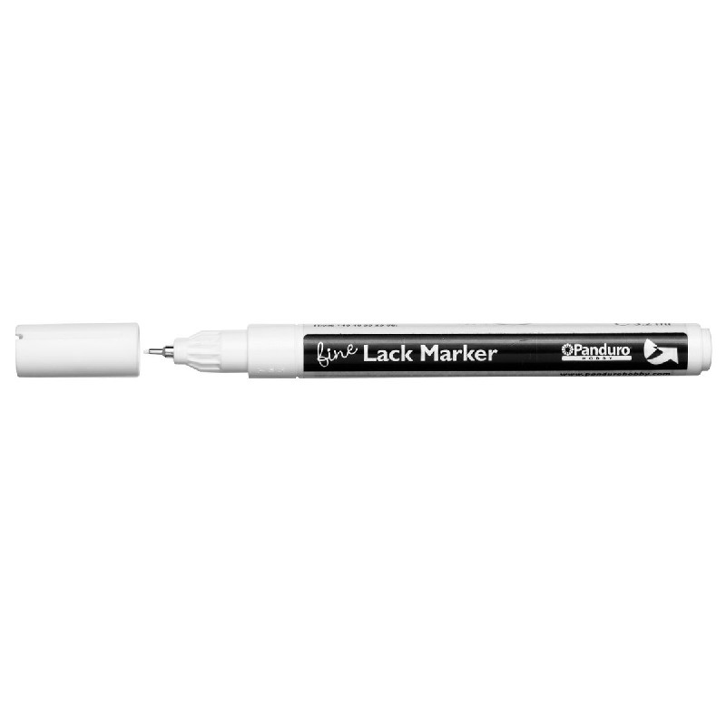 Panduro lakmarker - 1 mm - wit