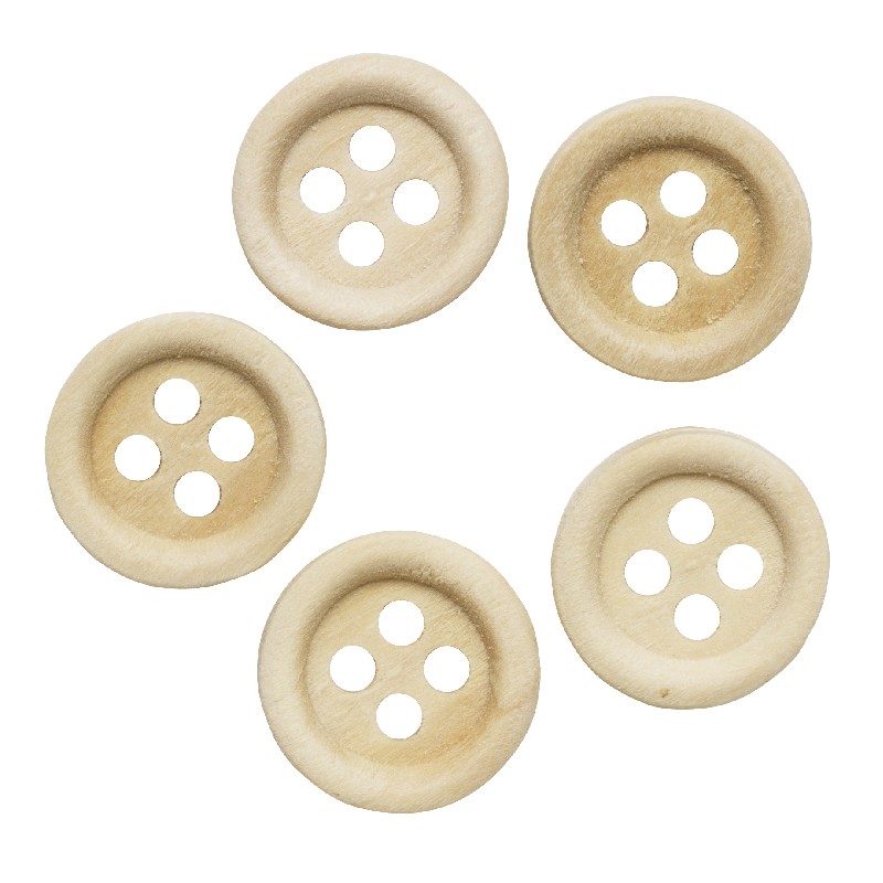 Houten knopen - 12 mm - 20 stuks