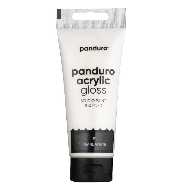 Panduro acrylverf glans - 100 ml - parelwit
