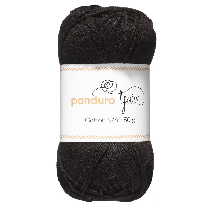 Panduro garen Cotton 8/4 - zwart