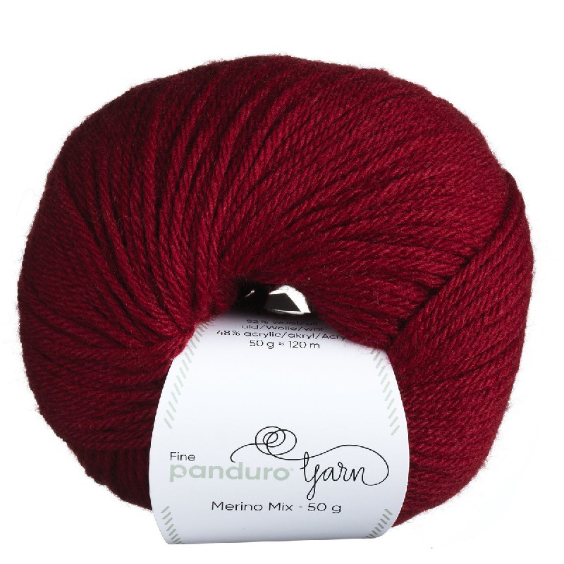 Panduro garen Merino Mix - donkerrood