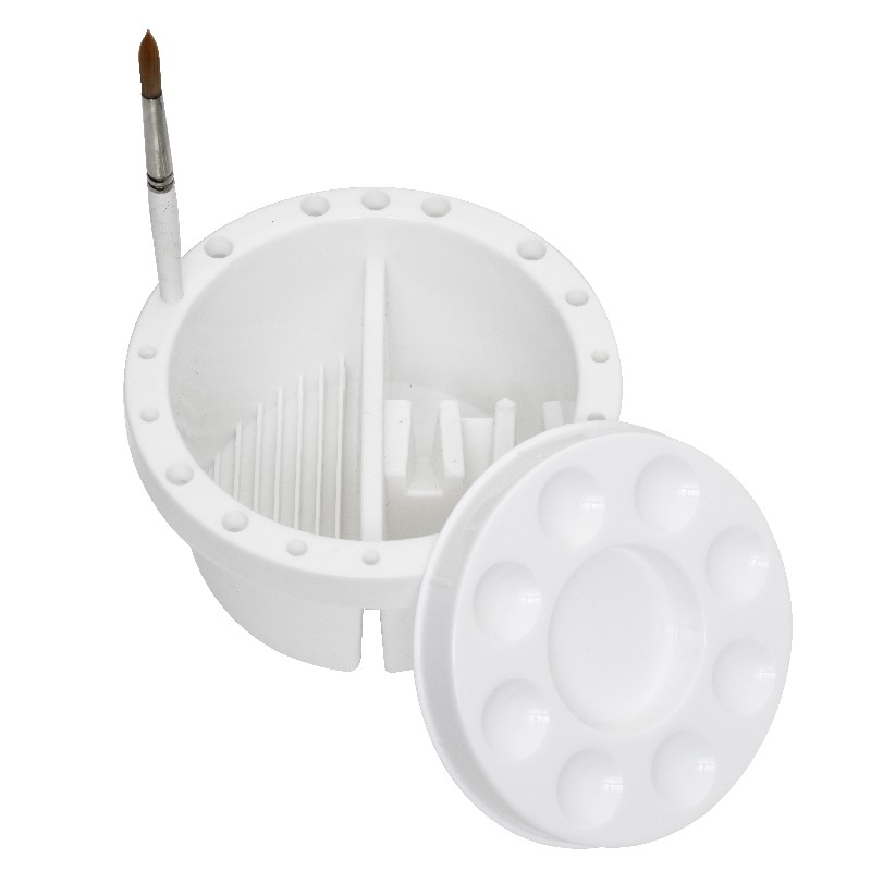 Penselen pot met mengpalet