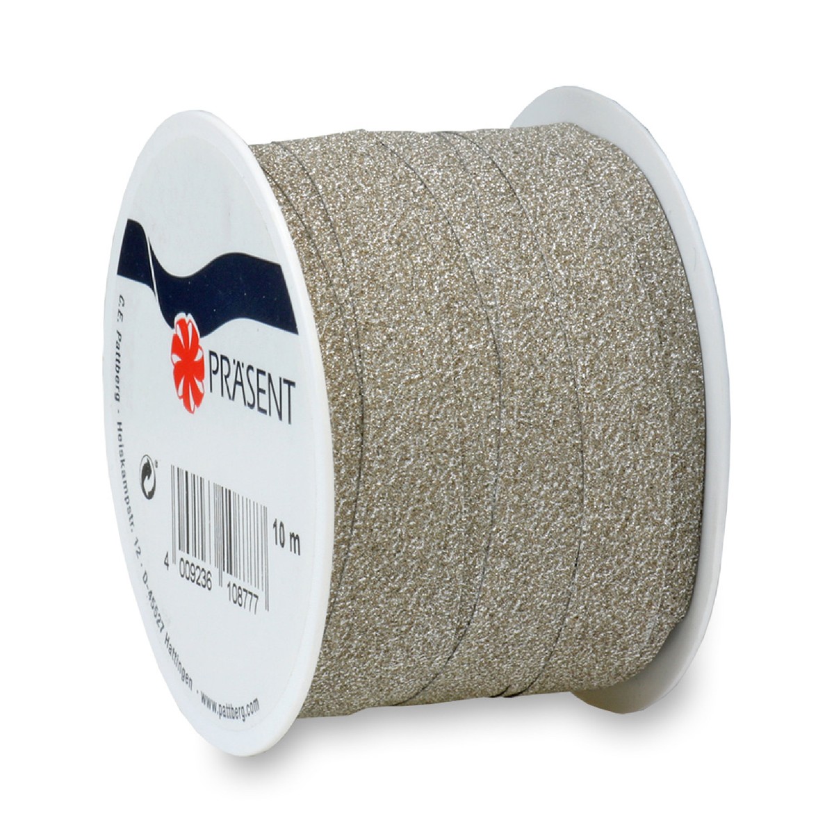 Cadeaulint - 10 meter - glitter goud