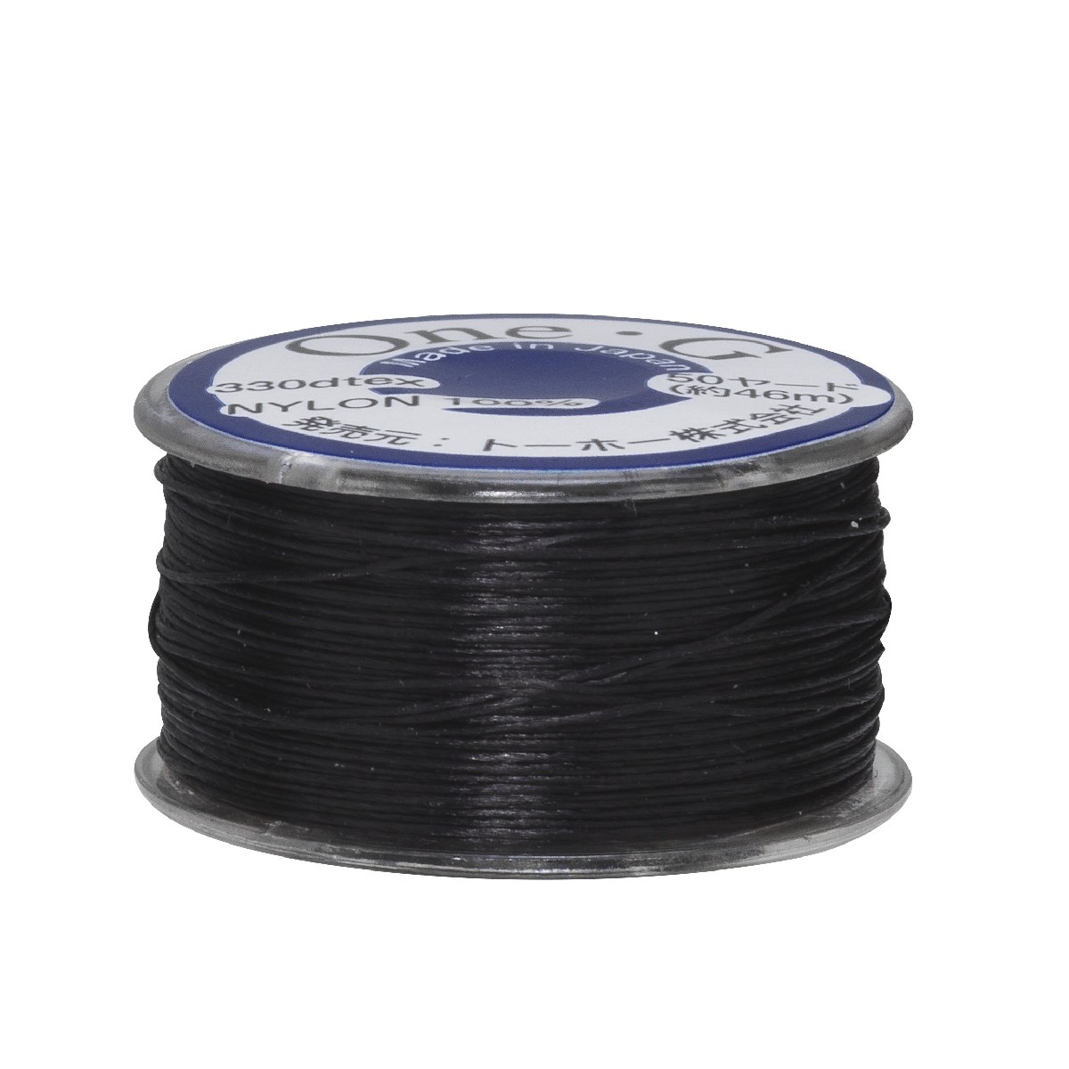 TOHO rijggaren - nylon - 46 meter - zwart