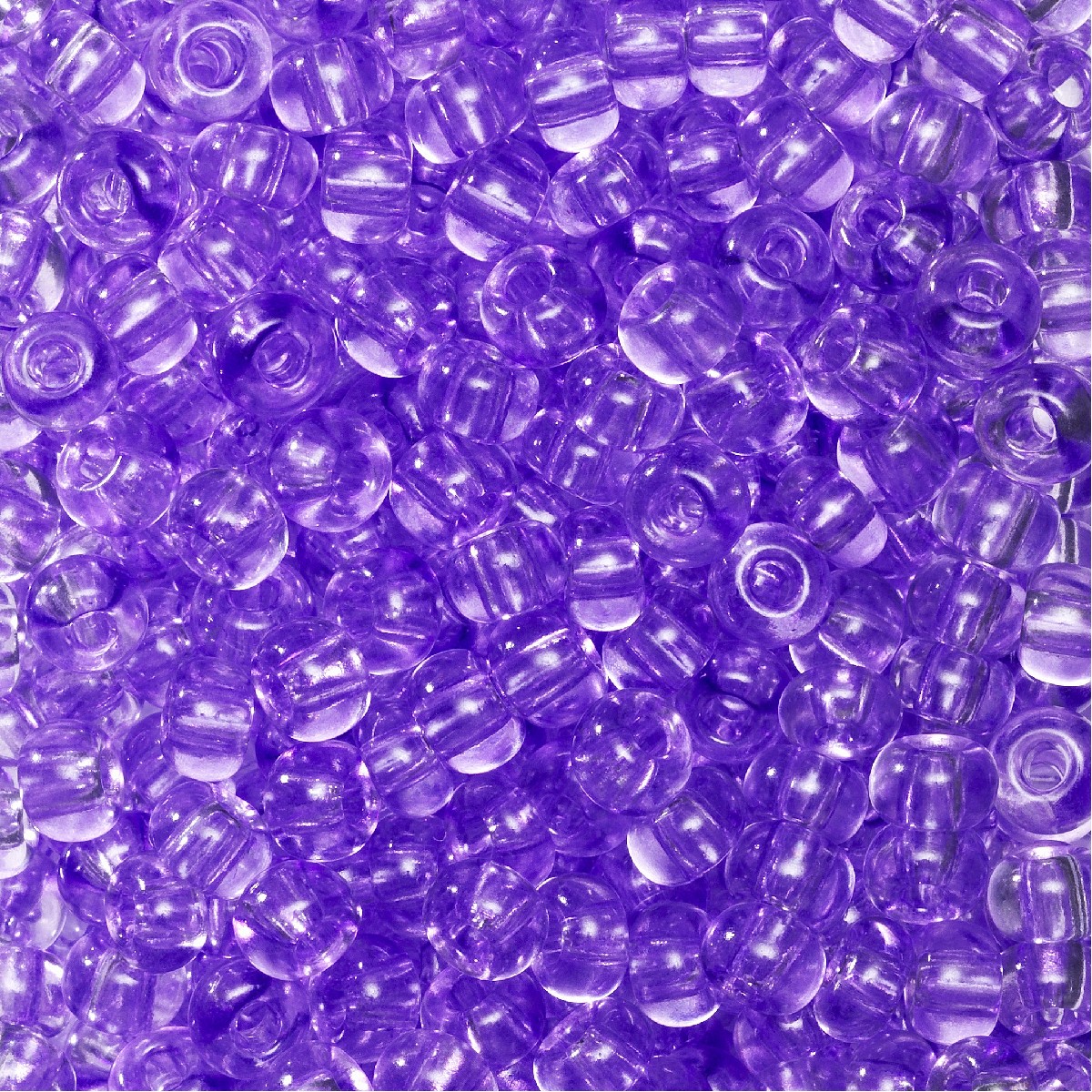 Rocailles - 6/0 - lila transparant