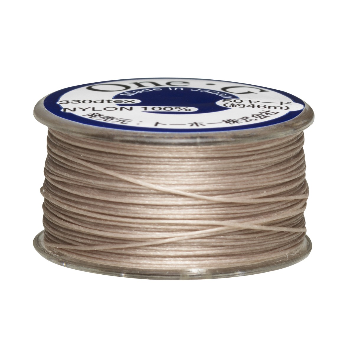 TOHO rijggaren - nylon - 46 meter - beige