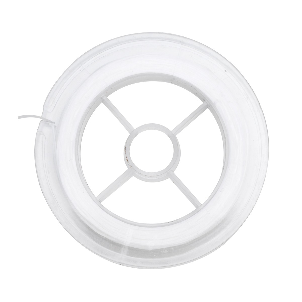 Elastisch nylondraad - 30 meter - 1 mm - wit