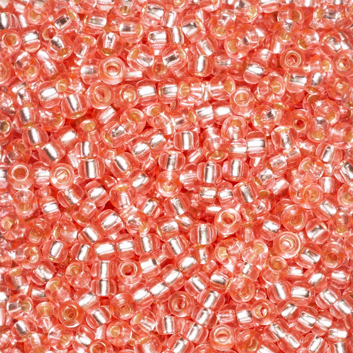 Rocailles - 9/0 - roze metaal kern