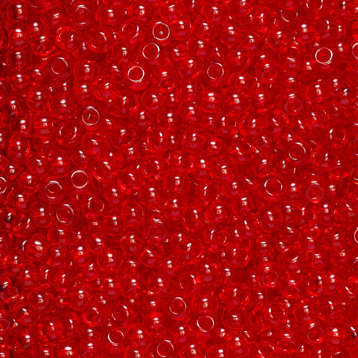 Rocailles - 9/0 - rood transparant