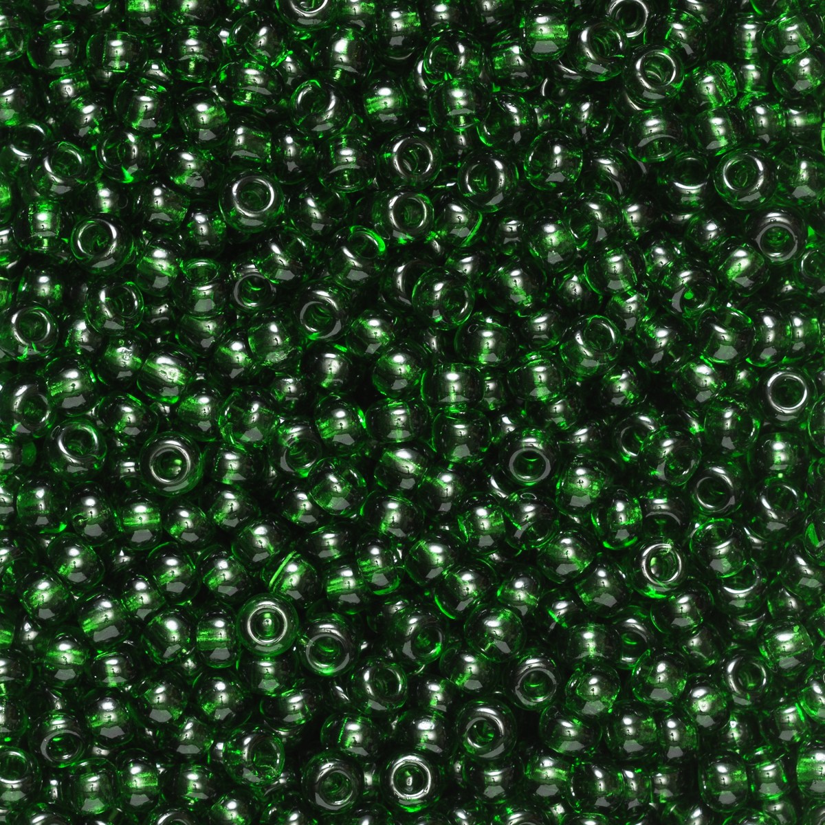 Rocailles - 9/0 - groen transparant