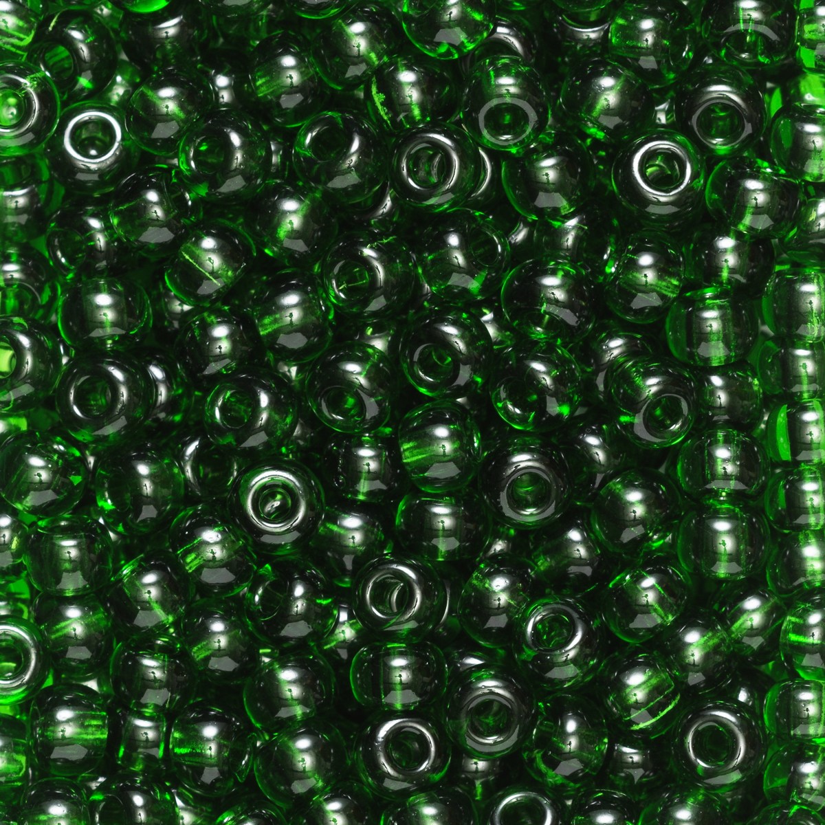 Rocailles - 6/0 - groen transparant