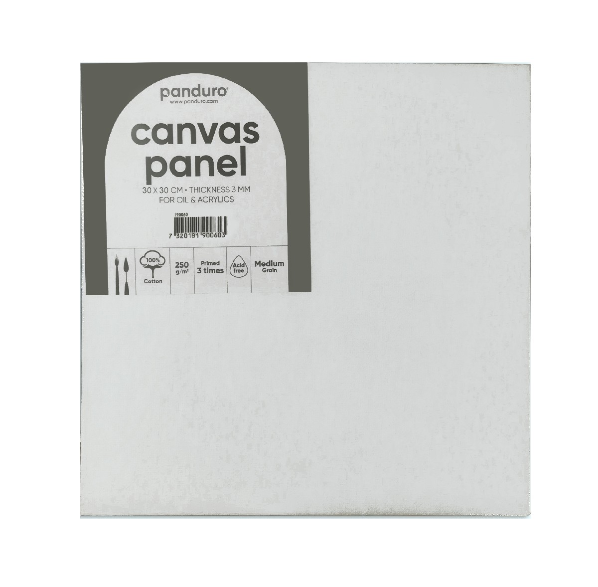 Canvasboard - wit - 30x30 cm