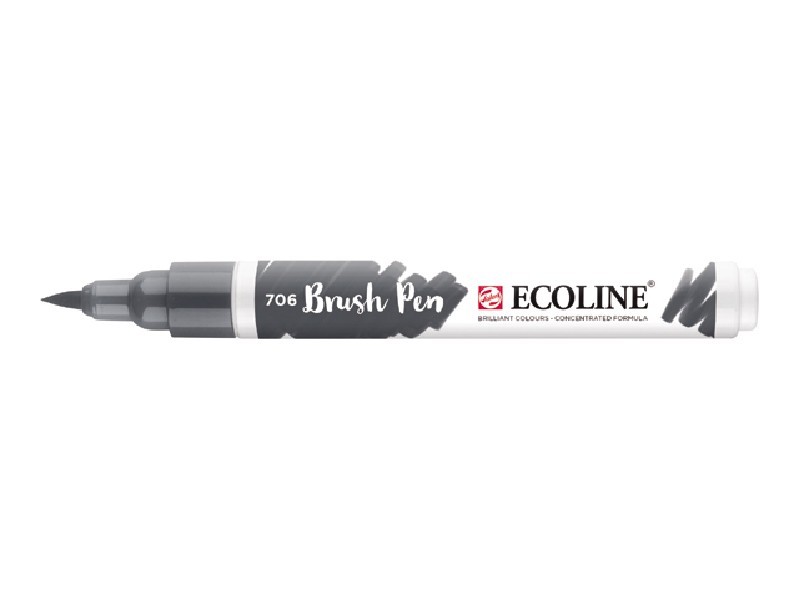 Ecoline Brush Pen - donkergrijs 706