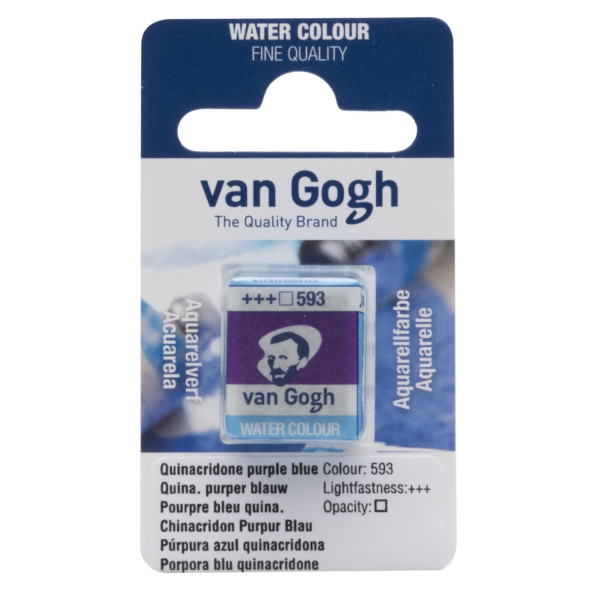 van Gogh aquarelverf - napje - quinacridonepurper blauwachtig 593