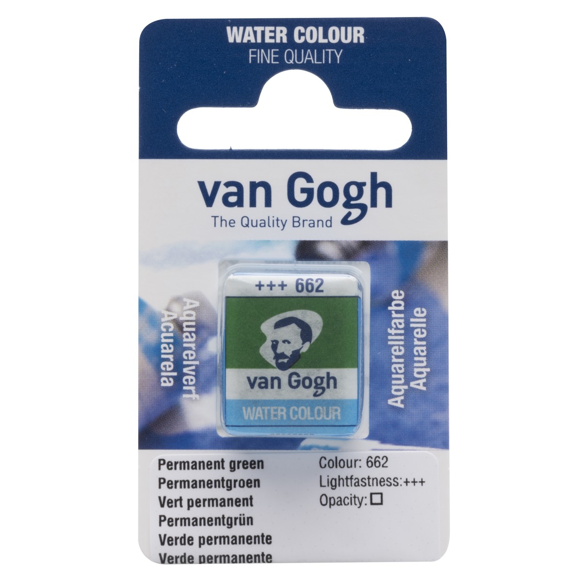 van Gogh aquarelverf - napje - permanentgroen 662