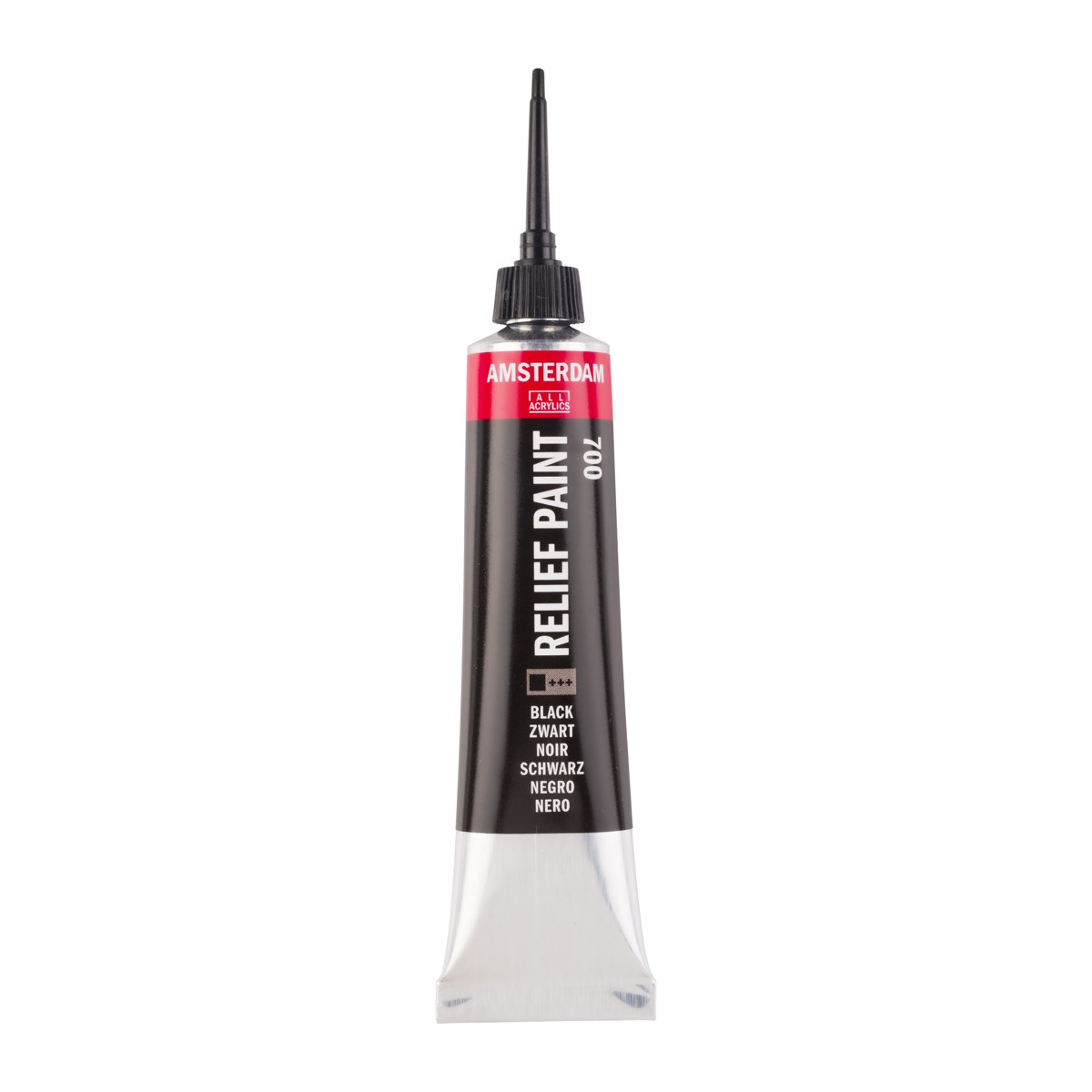 Amsterdam Relief Paint - 20 ml - zwart 700