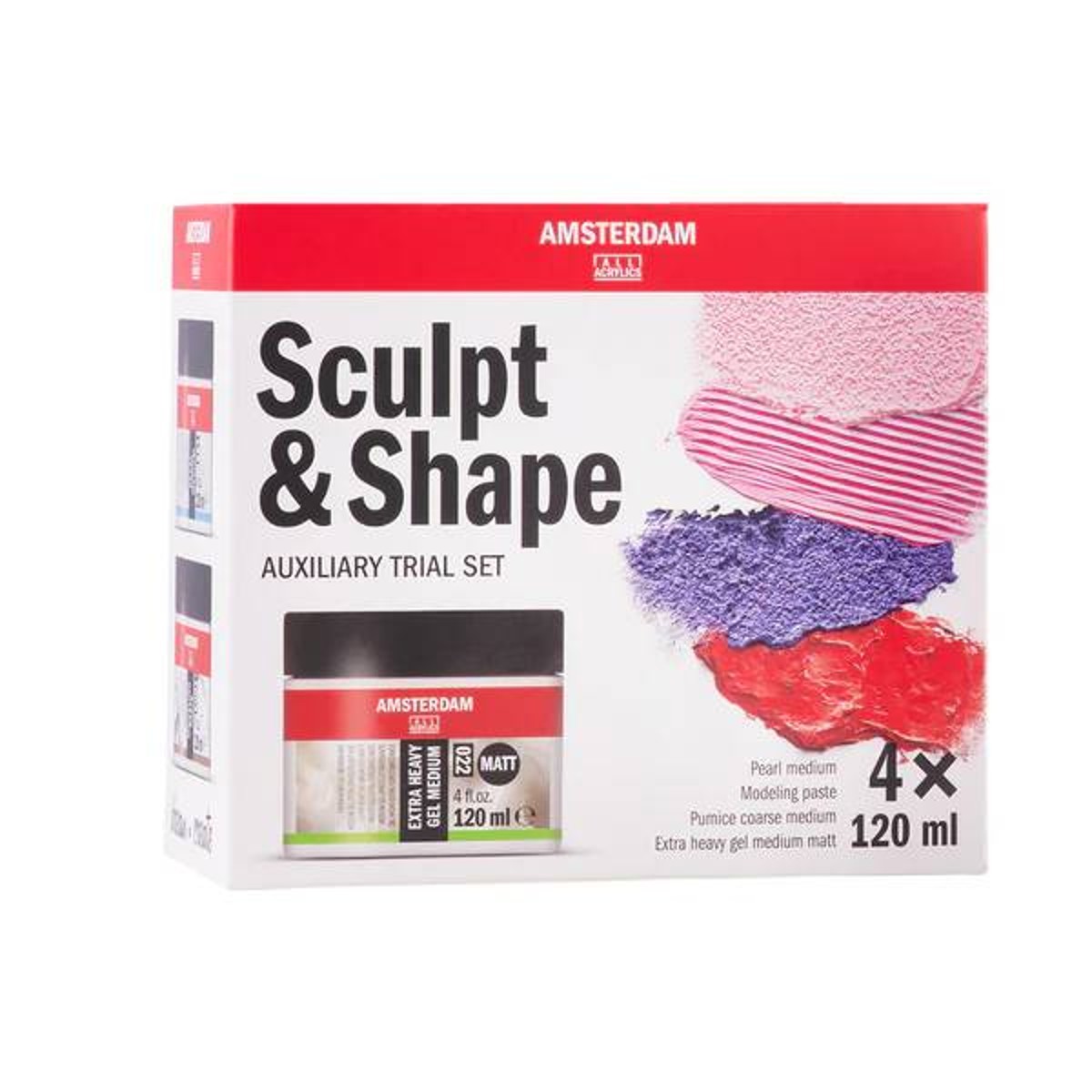 Amsterdam medium set - 4x 120 ml - sculpt&shape