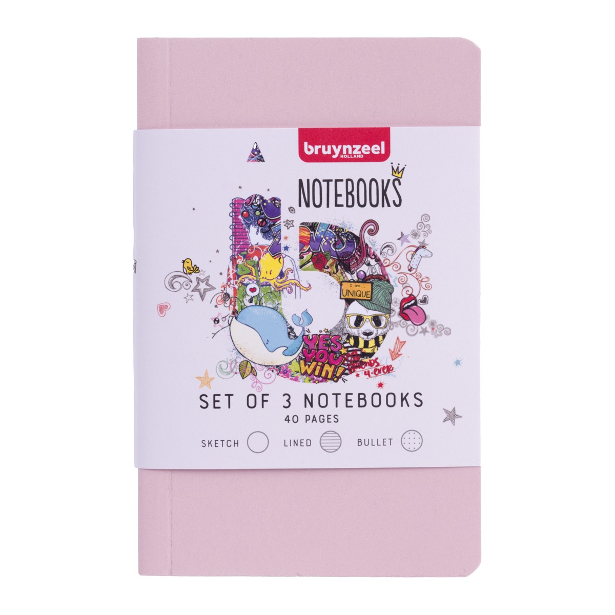Bruynzeel notebook set - 3 stuks - A6