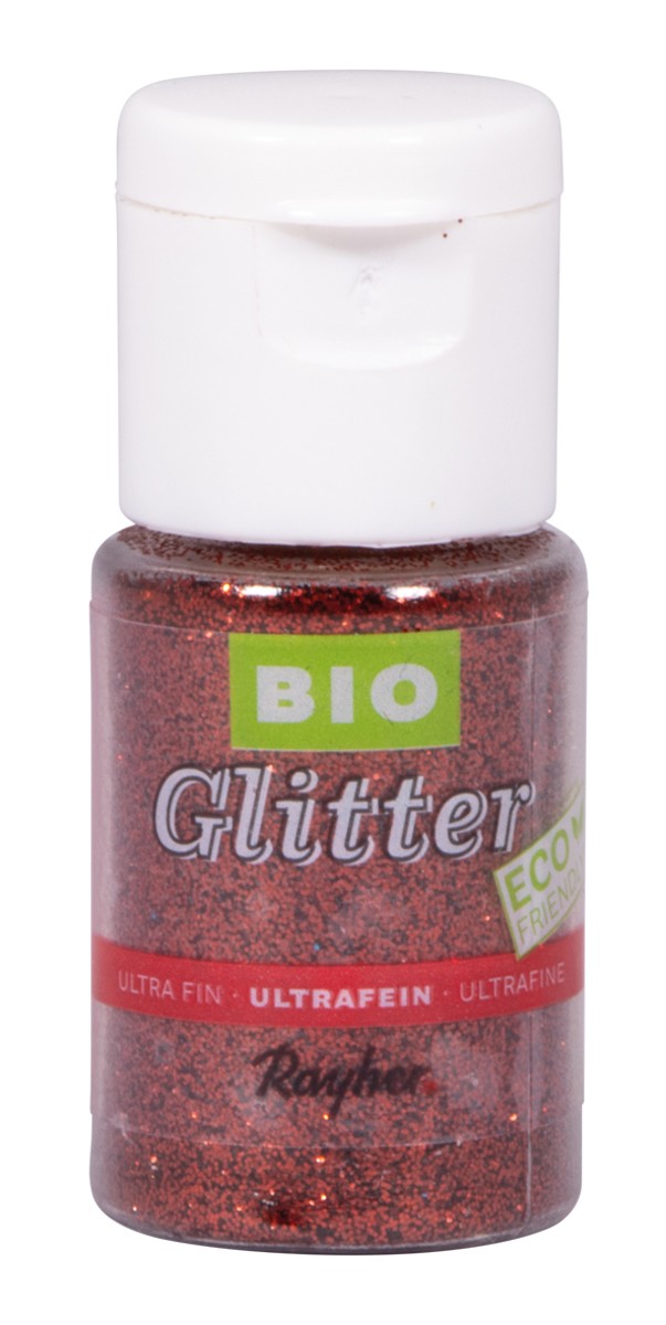 Bioglitter ultrafijn - klassiek rood