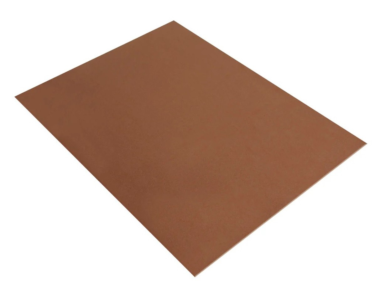 Crepla hobbyrubber - 20x30 cm - 2 mm - middenbruin