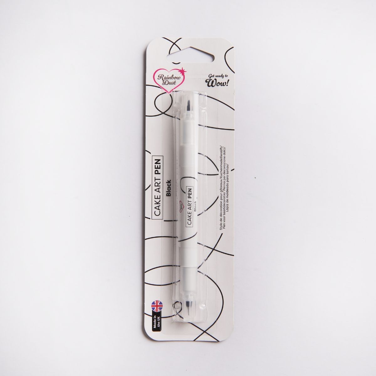 Rainbow Dust Cake Art Pen - eetbare inkt - gitzwart afbeelding