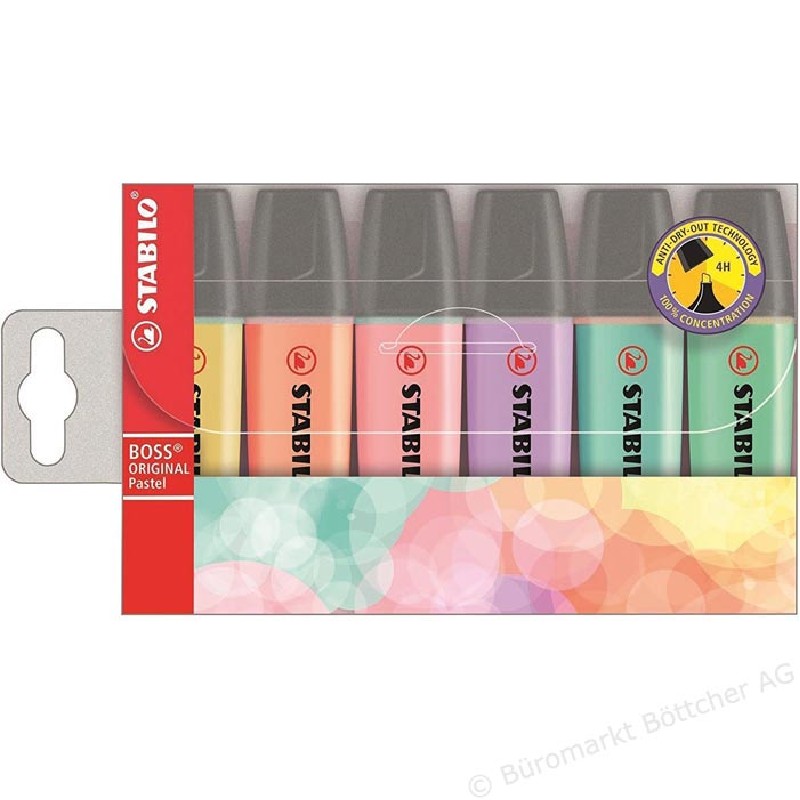 STABILO BOSS ORIGINAL - 6 stuks - pastel