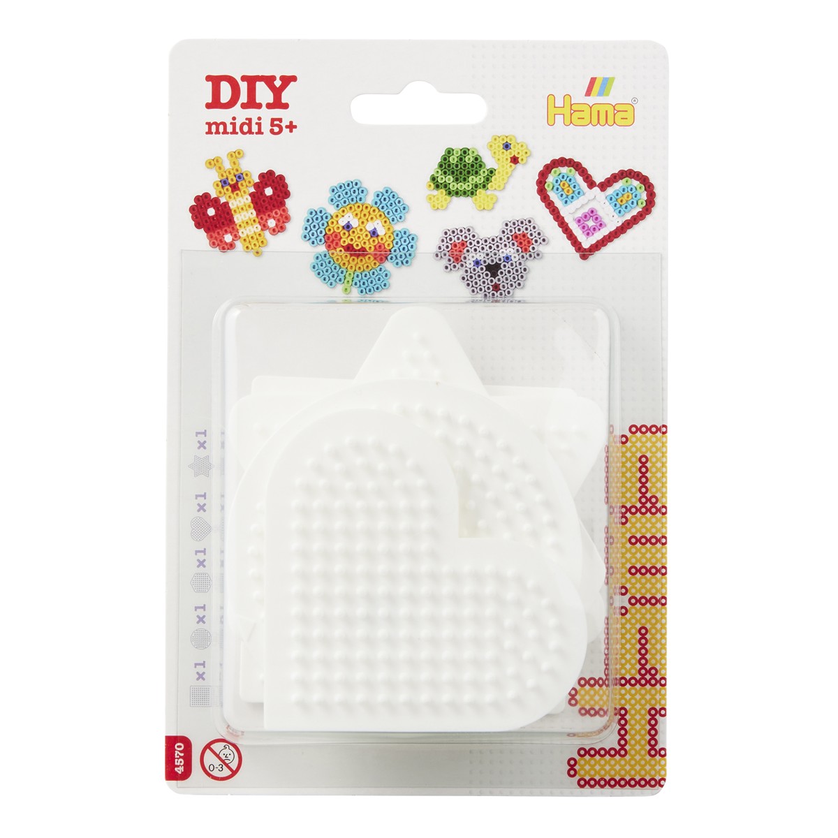 Hama Midi - onderplaten set - basisvormen - klein