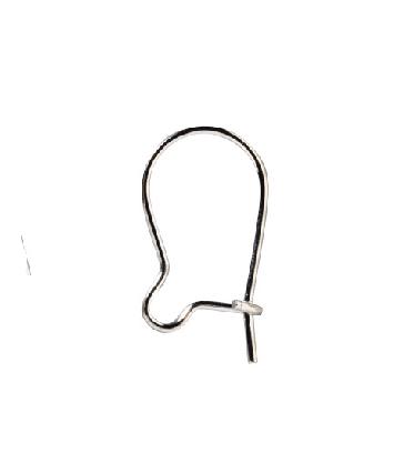 Kleine oorhaakjes - 15 mm - 10 stuks - zilverkleurig afbeelding