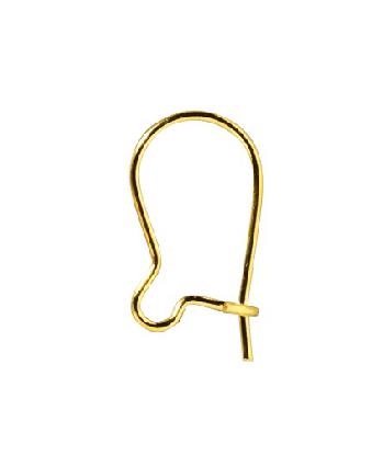 Kleine oorhaakjes - 15 mm - 10 stuks - goudkleurig afbeelding