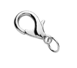 Karabijnsluitingen - 18 mm - 5 stuks - zilverkleurig afbeelding