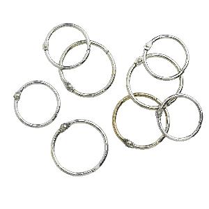 Scrapbook snaprings 8 stuks
