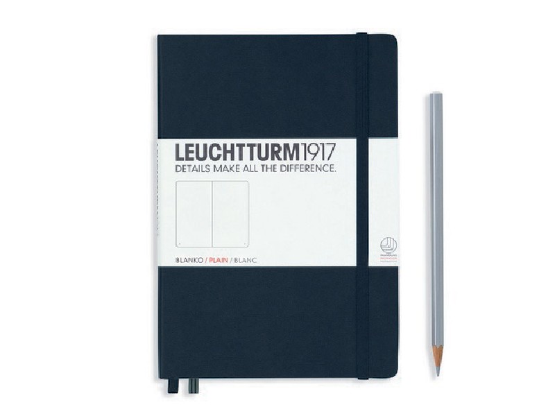 LEUCHTTURM1917 - notebook A5 - blanco - zwart
