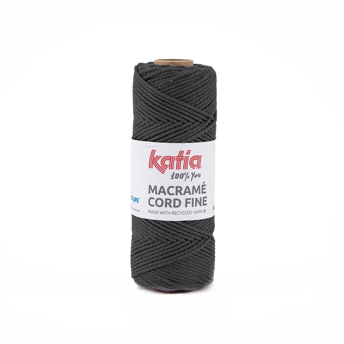 Katia Macramé Cord Fine - antraciet 202