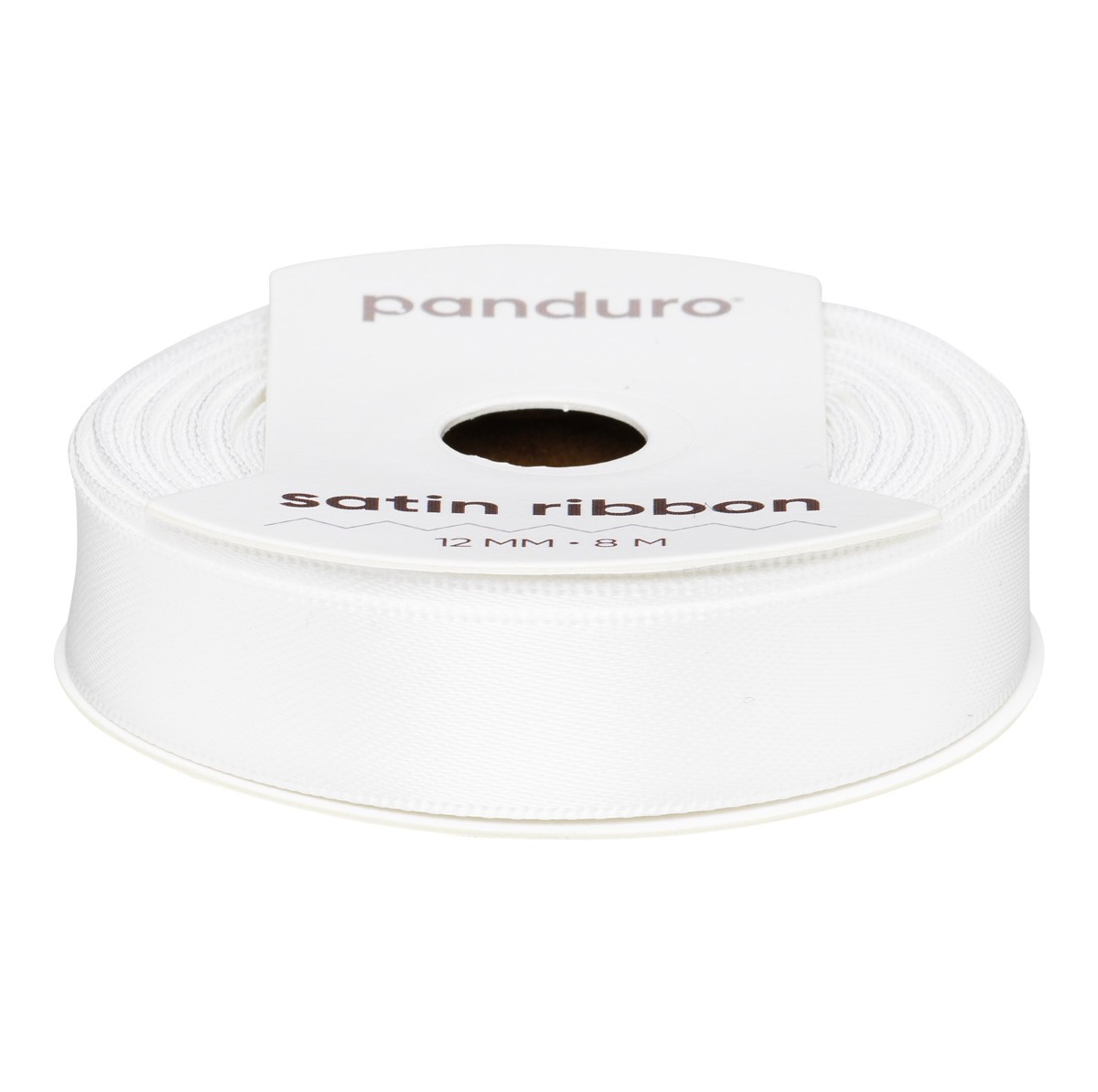 Satijnlint - 12 mm - wit