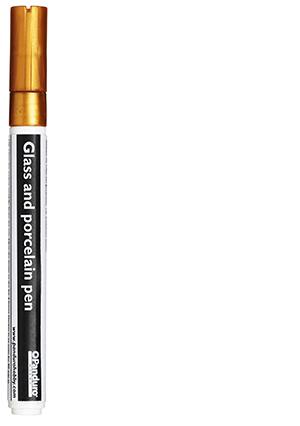 Glas- en porseleinstift - 2 mm - goud