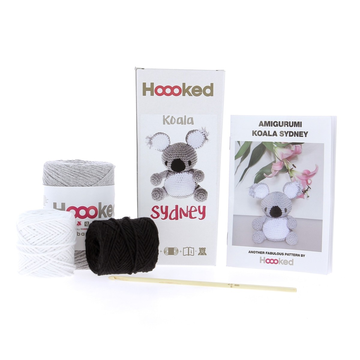 Hoooked DIY kit - Koala Sidney - gris 8719874834087