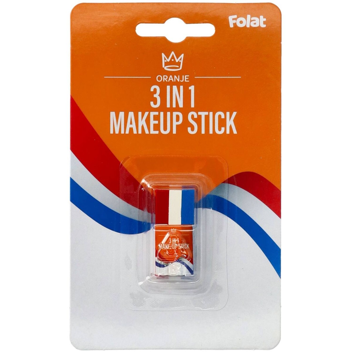 Schmink stick - rood, wit&blauw - 3,9 gram