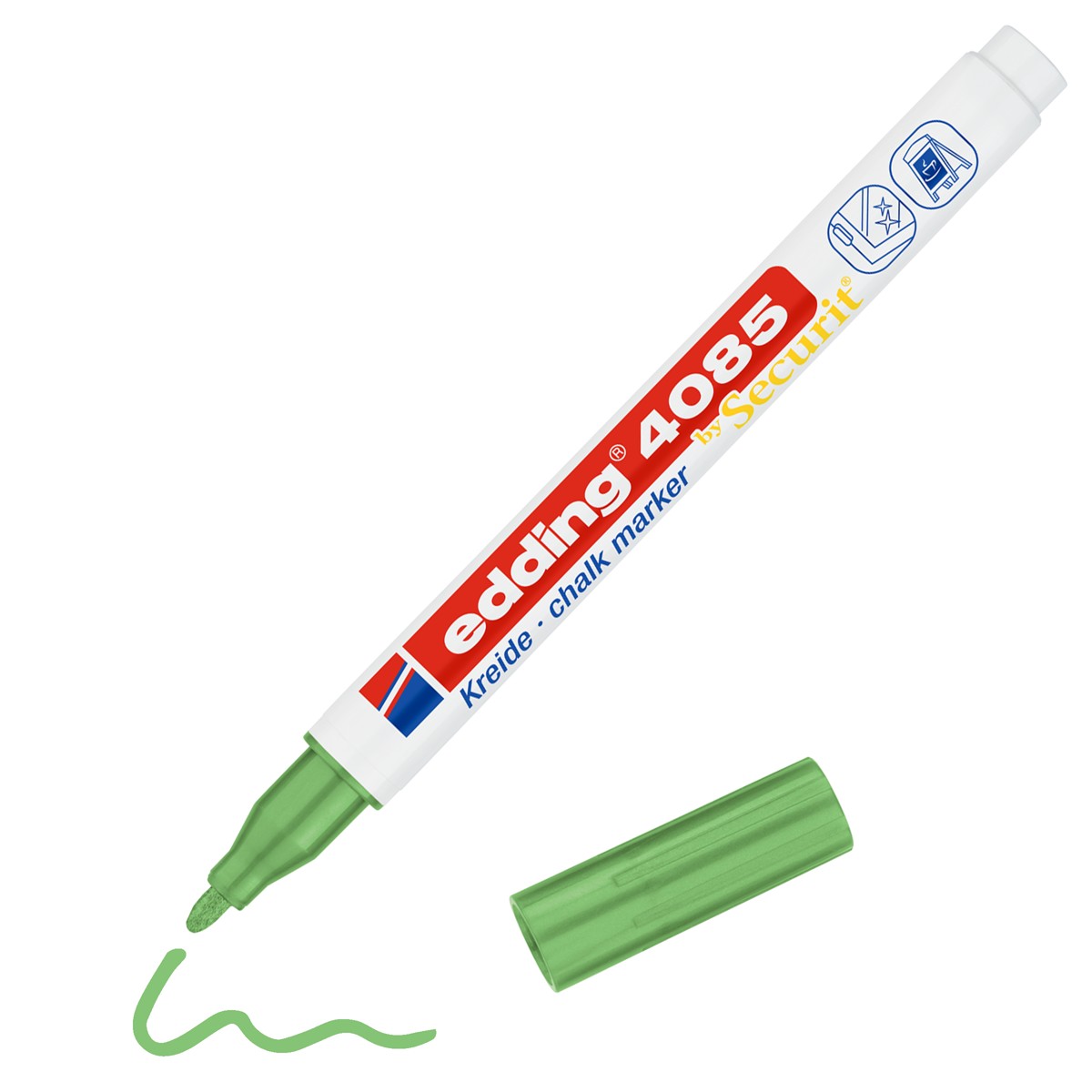 edding 4085 chalk marker - 1 tot 2 mm - groen metallic